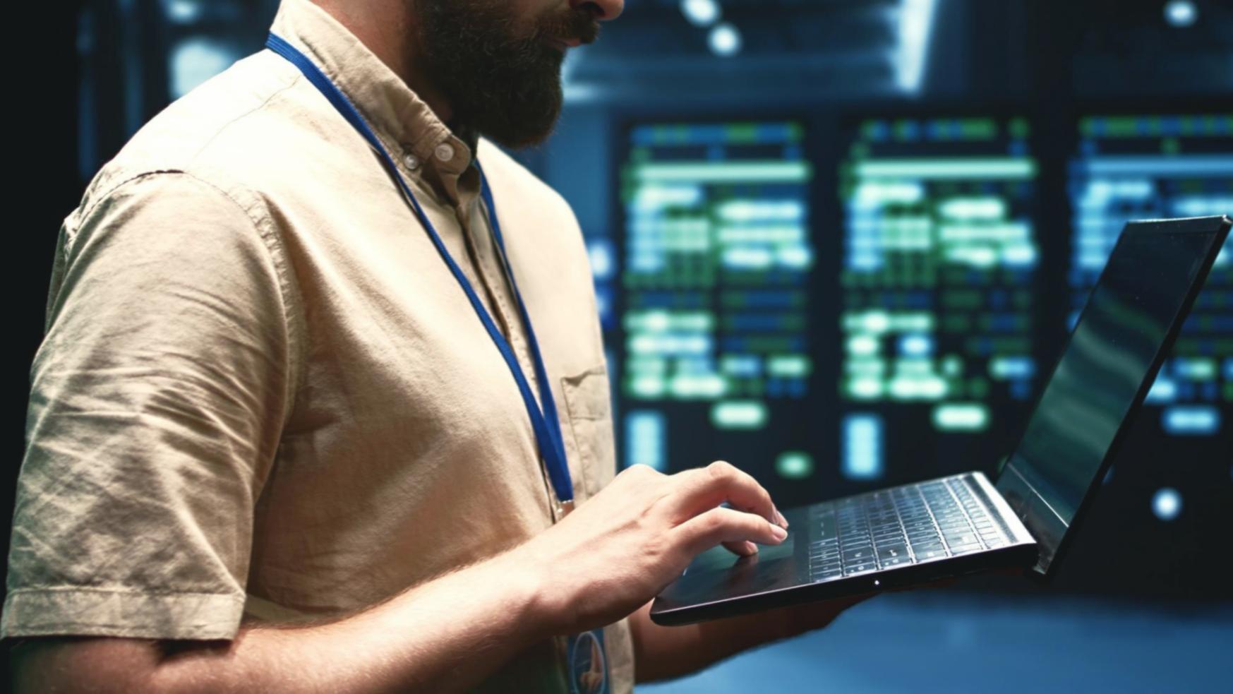 Blockchain technology visualization showing secure networks and data protection